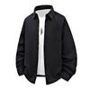 Camisas masculinas tecidas Chen treme com 2025 primavera e verão textura camisa de manga comprida camisa de malha de cor sólida japonesa