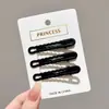 Presilhas de cabelo de alta qualidade estilo coreano em cores dopamina para mulheres, presilhas de bico de pato doces para franja, acessórios de cabelo