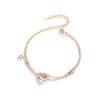 Pulsera de plata de ley 925 con forma de estrella y diseño creativo para mujer, estilo ins, estilo Wang Qingquan, bonita pulsera combinable con decoración para niña.