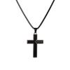 Colgante de cruz de acero inoxidable nuevo y popular entre los Estados Unidos y Europa, joyería de acero de titanio de moda para hombres que no se desvanece.