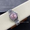 Reloj Rosa Diario Mismo Estilo Anillo de Diamante para Mujer Diario Rosa Romano Rosa Diamante Reloj Británico Acero Inoxidable Reloj Camino Danny