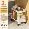 Estantería de Escritorio para Dormitorio de Estudiantes con Estantería Debajo del Escritorio, Carrito de Oficina Móvil