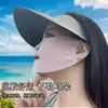 Máscara Facial Protetora Solar de Verão Ultrafina Cobertura Facial com Vazamento de Luz Boca Máscara Protetora Solar para Natação Respirável Máscara Protetora Solar de Seda Gelada