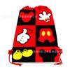 Bolsa no tejida WF022, bolsa no tejida de fiesta Golden Mickey, bolsa de regalo, bolsa de regalo promocional, bolsa con cordón