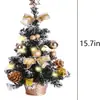 Árbol de Navidad Nuevo Transfronterizo de 40 cm con Luces Decoraciones Caja de Árbol de Navidad LED Nueva Planta en Maceta Luminosa Transfronterizo