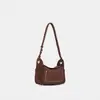 "Cloud Toast" Bolso Pequeño de Cuero Mate de Alto Brillo con Correa Ajustable para Hombro/Cruzado