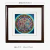 Pigmento Mineral Natural de Nepal Chapado en Oro Mantra de Seis Caracteres del Tíbet Mandala Pintado a Mano Pintura Decorativa Pintura Colgante Thangka