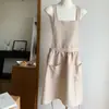 Delantal Vintage Estilo Coreano para Cocina, Pastelería, Ropa de Trabajo, Alto Valor Estético, Uso Doméstico, Salón de Uñas, Cafetería, Delantal Universal