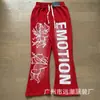 2025 Nova Marca Americana Tendência Camiseta de Manga Curta Estampada com Letras Retrô Hot Diamond Hip-Hop Masculina e Feminina Algodão