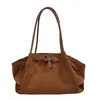 Bolso Tote de Gran Capacidad Nuevo Otoño 2026 para Mujer, Bolso de Hombro de Nicho Estilo Coreano, Bolso de Mano Retro de Moda para el Trabajo