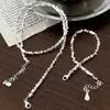 Collar de Cadena de Plata para Mujer, Moderno y Único Diseño Cuadrado Irregular Geométrico, Cadena para Clavícula de Nuevo Estilo, Cadena de Suéter de Moda