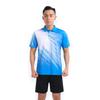 Traje de bádminton con solapa para hombre y mujer, traje de tenis de mesa para correr, transpirable, traje de entrenamiento para equipo, impresión personalizada, nuevo estilo de verano
