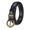 Cinturón estilo celebridad de Internet para mujer, estilo coreano, informal, retro, con hebilla decorativa para estudiantes, cinturón antiguo desgastado para mujer