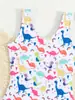 Nuevo Bikini para Bebé Europeo y Americano Traje de Baño Infantil Niñas Dibujos Animados Bikini para Niña Traje de Baño Transfronterizo Stock Disponible Venta al por Mayor
