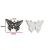 Accesorios para Joyería de Aleación con Goteo de Aceite DIY Colgantes de Mariposa Oscura Murciélago Pendientes Pendientes Pulsera Colgante W508