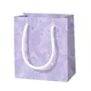 Caixa de Joias Roxo Estilo Fresco com Tampa e Base, Estampa Clássica, para Anéis, Colares, Pulseiras e Embalagem de Presente para Joias