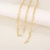 Versión coreana al por mayor de cadena de metal accesorios de joyería semiacabados material hecho a mano diy cadena para collar pulsera pendientes