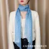 Lenço de Seda Estampado de Bolinhas Elegante 2026, Confortável, Amigo da Pele, Respirável, Fita de Chiffon Macia, Lenço Estilo Retrô de Hong Kong