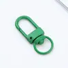 Llavero de pintura para perro color metal 3 hebillas de puerta pequeñas colgante llavero giratorio accesorios para llavero diy