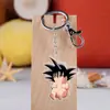 Versión Q del anime Dragon Ball llavero colgante de acrílico Rey Mono torankus colgante de bolsa de arroz de mono