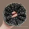 Novo modelo 2026 scrunchie de cetim preto para mulheres, elástico de cabelo de alta qualidade, elástico elegante para rabo de cavalo baixo, acessório de cabelo estilo casual