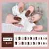 Usando armadura hecha a mano personalizada estilo ins linda pieza de arte para uñas parche de uña postiza para niña venta al por mayor