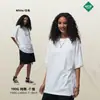 Camiseta Nueva Personalizada 190g Suelta Oversize para Hombre 100% Algodón Marca de Moda Manga Corta Lisa Color Sólido Camiseta Básica