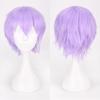 Cos Universal Anti-Deformação Peruca Cabelo Curto 30cm Preto Cosplay Rosa Fumê Estudante Cabelo Falso Fabricante Atacado Transfronteiriço