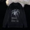 American High Street Spider Knitwear Masculino Inverno Novo Solto Design de Nicho de Alta Qualidade Casal Mink Velvet Knitwear