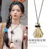 Girasol Ouni Mismo Estilo Collar de Corazón Cadena Larga de Sudadera Plata Ins Accesorios Simples Coreanos Apilamiento de Alta Gama