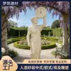Escultura de Santo Estilo Europeo, Decoración Cultural de Jardín Estilo Europeo, Paneles de Escultura de Figuras Mitológicas Hechos a Medida de Arena Artificial