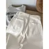 Jeans de Tiro Alto Lavados Vintage Elásticos Micro-Lar para Mujer Primavera Nuevos Holgados Moda Versátiles Ajustados Pantalones de Nicho