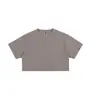 Top Corto Europeo de Talla Ins para Mujer de Algodón Puro Estilo Chica Picante Top Holgado Camiseta de Manga Corta para Mujer con Logo Impreso