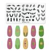 Jintian Nail Art Placa de Acero Inoxidable para Estampado Plantilla de Transferencia para Estampado de Uñas Venta al por Mayor