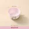 Estilo Lindo de Colina Vajilla Infantil Melamina de Grado Alimenticio Plato Dividido de Gato y Conejo Suministros para Madre y Bebé Tazón para Comida de Bebé