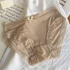 Pantaleta de Hielo de Secado Rápido Estilo Japonés Encaje de Deseo Puro Chica Dulce Delgada Transpirable Algodón Puro en la Entrepierna Calzones para Mujer