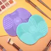 Estropajo de Silicona Personalizado para Manzanas con Ventosa Limpiador de Brochas de Maquillaje Portátil Artefacto para el Hogar Herramienta Fábrica Dedicada Venta al por Mayor