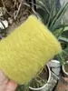 Lã Mohair Longa de Espessura Média, cerca de 40% Lã, Macia e Não Pica, Linha para Casacos, Suéteres, Lenços e Xales
