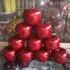 Adornos de Manzana de Madera Maciza, Artesanías de Secuoya, Decoraciones Navideñas Hechas a Mano para Nochebuena, Regalos, Accesorios, Madera al por Mayor