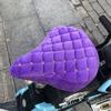 Funda de asiento para vehículo eléctrico, cálida y suave, para invierno, con batería, para coche, bicicleta eléctrica, funda de cojín de esponja gruesa, universal.