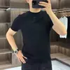 Camiseta Básica Masculina Lisa, Novo Estilo de Verão, Top Simples Slim Fit, Fashion e Estiloso, Versátil Gola Redonda Manga Curta