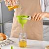Embudo de Silicona Plegable y Fácil de Guardar Ruiming de 3 Tamaños, Mini Embudo de Cocina para Fugas de Aceite y Vino