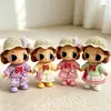 Solo Ropa de Muñeca Adecuada para Muñecas Nyota Little Moments Serie 15cm, Camiseta de Minnie, Falda Blanca de Gasa, Bolso de Hombro Kt