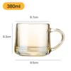 Copo de café da manhã criativo copo de vidro atacado para meninas xícara de chá de alto valor com alça Copo de Leite novo copo de café da manhã