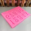 Molde de silicona digital para tartas de 2 años, hecho a mano, plegable, herramienta decorativa para tartas
