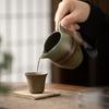 Taza Verde Cambiante de Horno Antiguo Salvaje Gay Cerámica Té Mar Fenn Vajilla de Té Retro Kung Fu Accesorios para Juegos de Té Taza Pública Taza de Té Uniforme