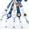 Cordão de Trabalho Personalizado, Cordão com Fivela Telescópica Elegante, Fivela de Puxar Fácil, Cordão com Cola, Corda para Crachá de Evento, Logo Impresso