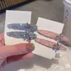 Clip de Pato de Cristal de Lujo Ligero para Celebridades de Internet Pinza para el Cabello Pinza Lateral Avanzada de Cereza Pinza para Flequillo Nuevos Accesorios para el Cabello Primavera y Verano Tocado