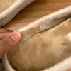 Mocasines de invierno cálidos para mujer, forrados de polar, de punta poco profunda, suela suave, punta cuadrada, adornados con pedrería y tacón oculto