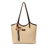 Bolso Tejido Versátil de Color Sólido, Estilo Nuevo, Gran Capacidad, Bolso de Hombro de Moda para el Trabajo, Bolso Cruzado Casual Retro para Mujer